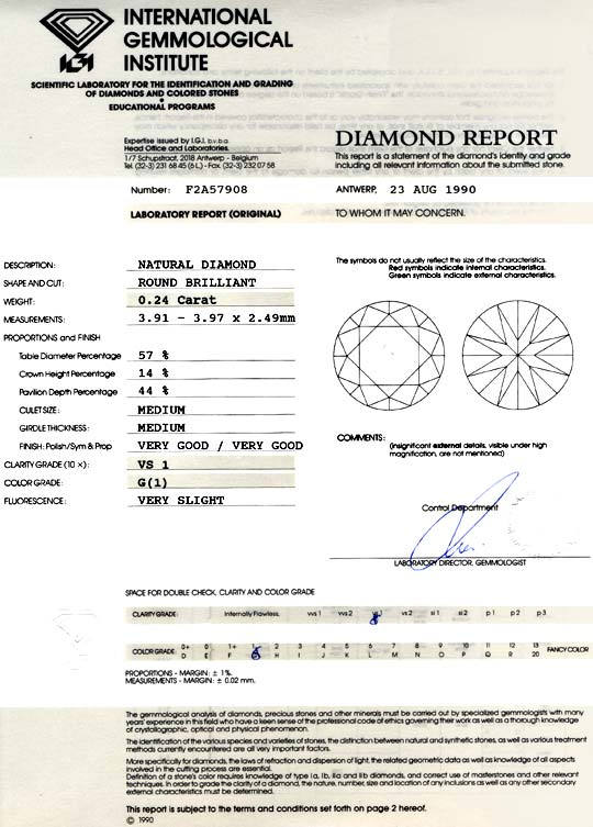 Foto 9 - Diamant IGI 0,24 Top Wesselton feines Weiss VGVG, D5750