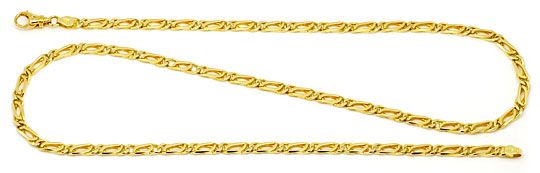 Foto 1 - Pfauenauge Tigerauge Goldkette 14K Gelbgold, K2181