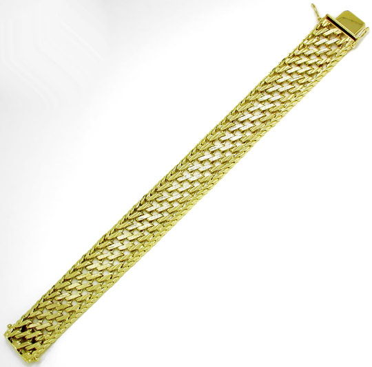 Foto 2 - Sehr schönes geflochtenes Designer-Armband 14K Gelbgold, K2837
