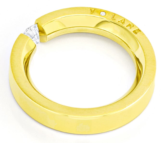 Foto 3 - Volare Ring lupenreiner Brillant in Gelbgold, R1057