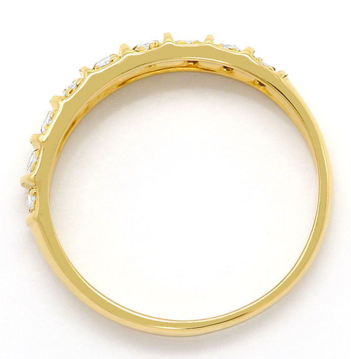 Foto 3 - Bezaubernder Halbmemory Gold-Ring mit 0,22ct Brillanten, S3592