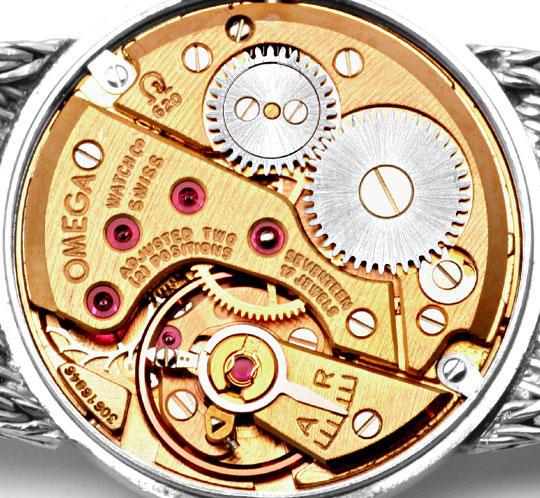Foto 4 - Omega Damen-Armbanduhr 18K Weißgold Goldarmband Topuhr, U1299